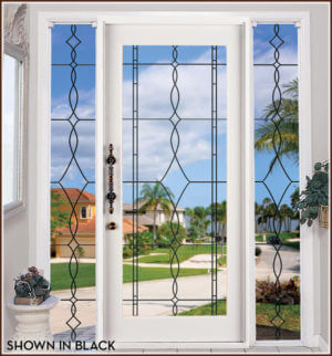 Allure Clear with Black Lead Lines on front door overlooking front yard