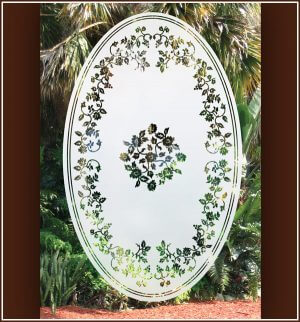 Eden Oval on door or window