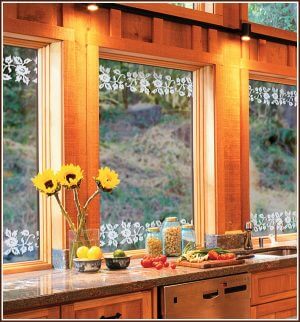 Kitchen windows showling Eden Borders