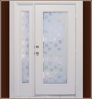 Aspen Semi-Private design on French door and sidelight